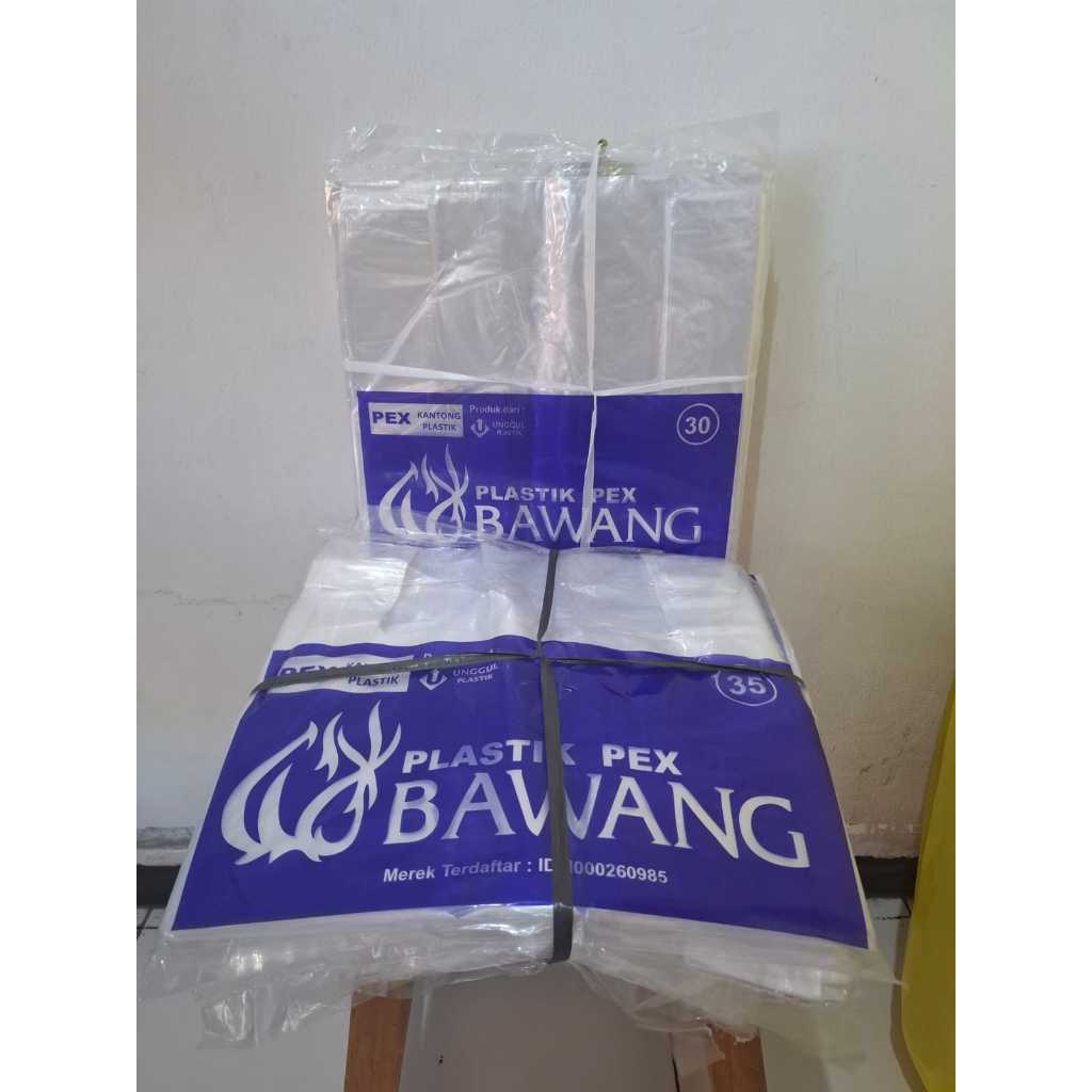 Kantong Kresek Plastik Bening PEX Bawang Ukuran 15,20,25
