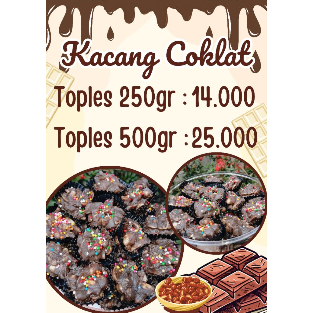 Kacang Coklat - Kue Lebaran - Kacang Coklat Kue Lebaran