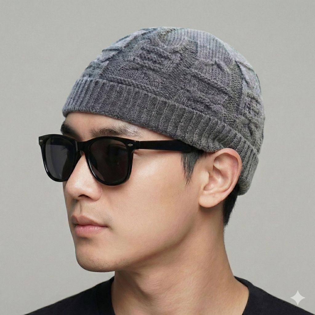 ABK - Ziyad Topi kupluk Pria Modis Kekinian Kupluk Lipat Pendek Bisa Untuk Peci Sholat