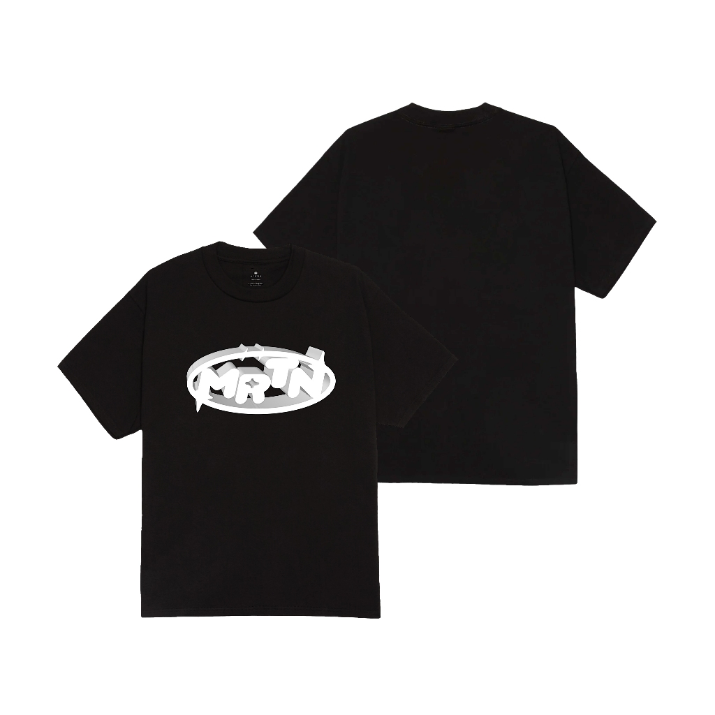 Morten - Lude Puffy Reguler T shirt Black | Kaos Pria/Wanita | Cotton Combed 24s