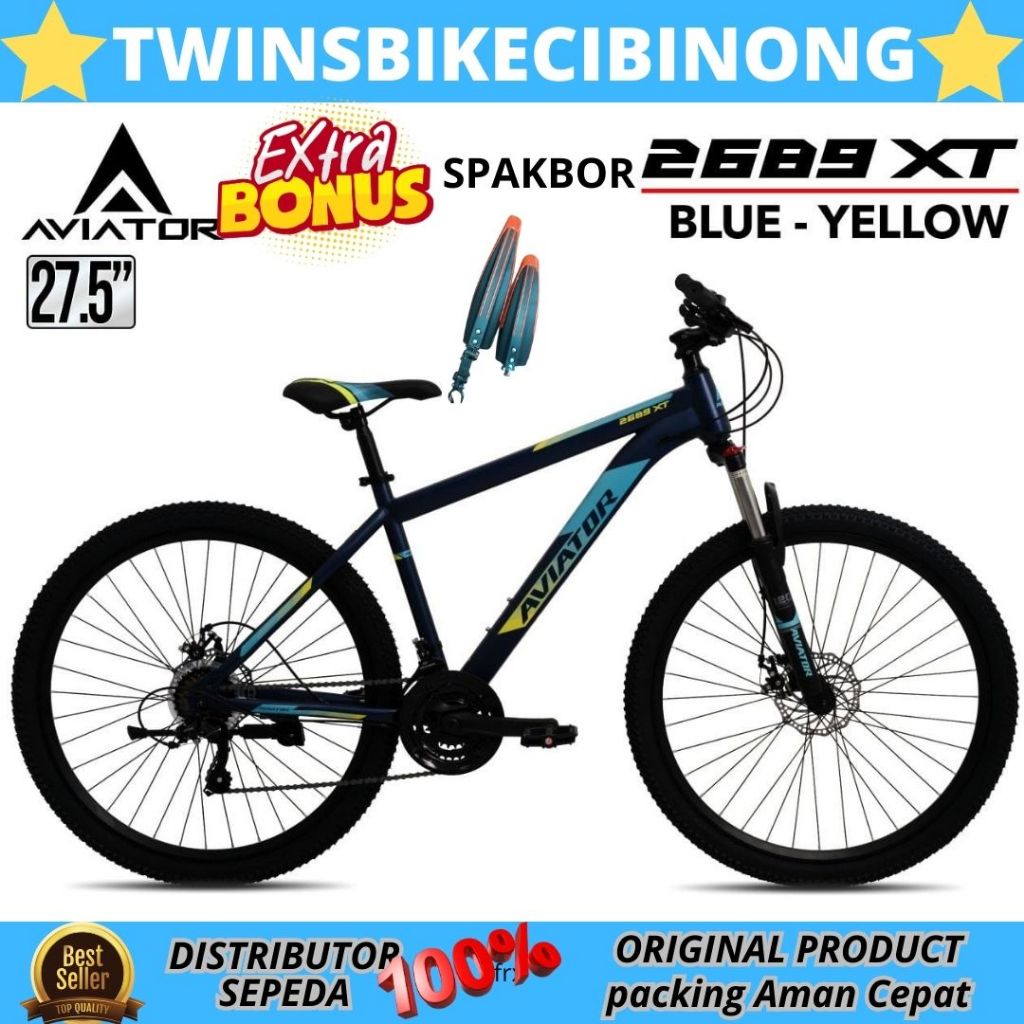 Sepeda Gunung Mtb  24 26 27,5 Aviator 2689 XT Fork Lock