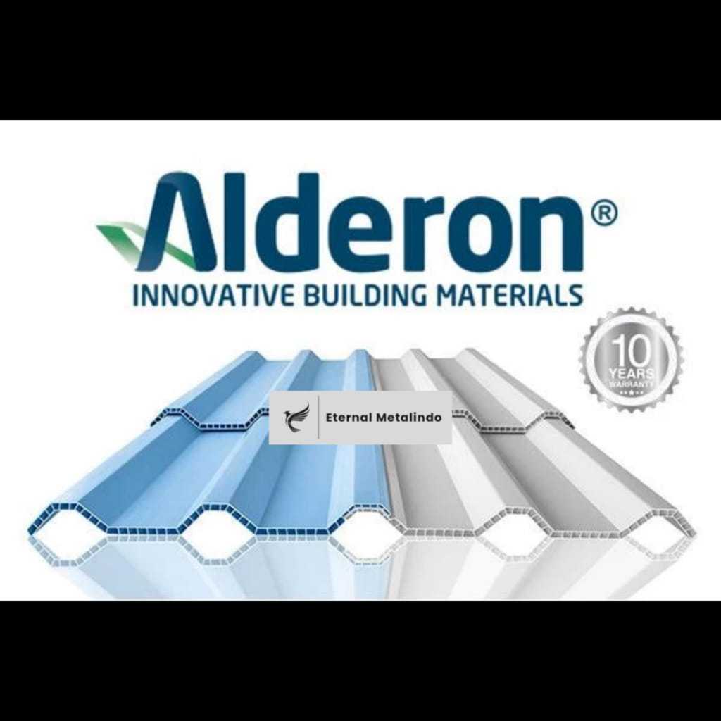 Alderon 830 double layer white doff / atap uPVC830 2 lapis / Kanopi / rongga