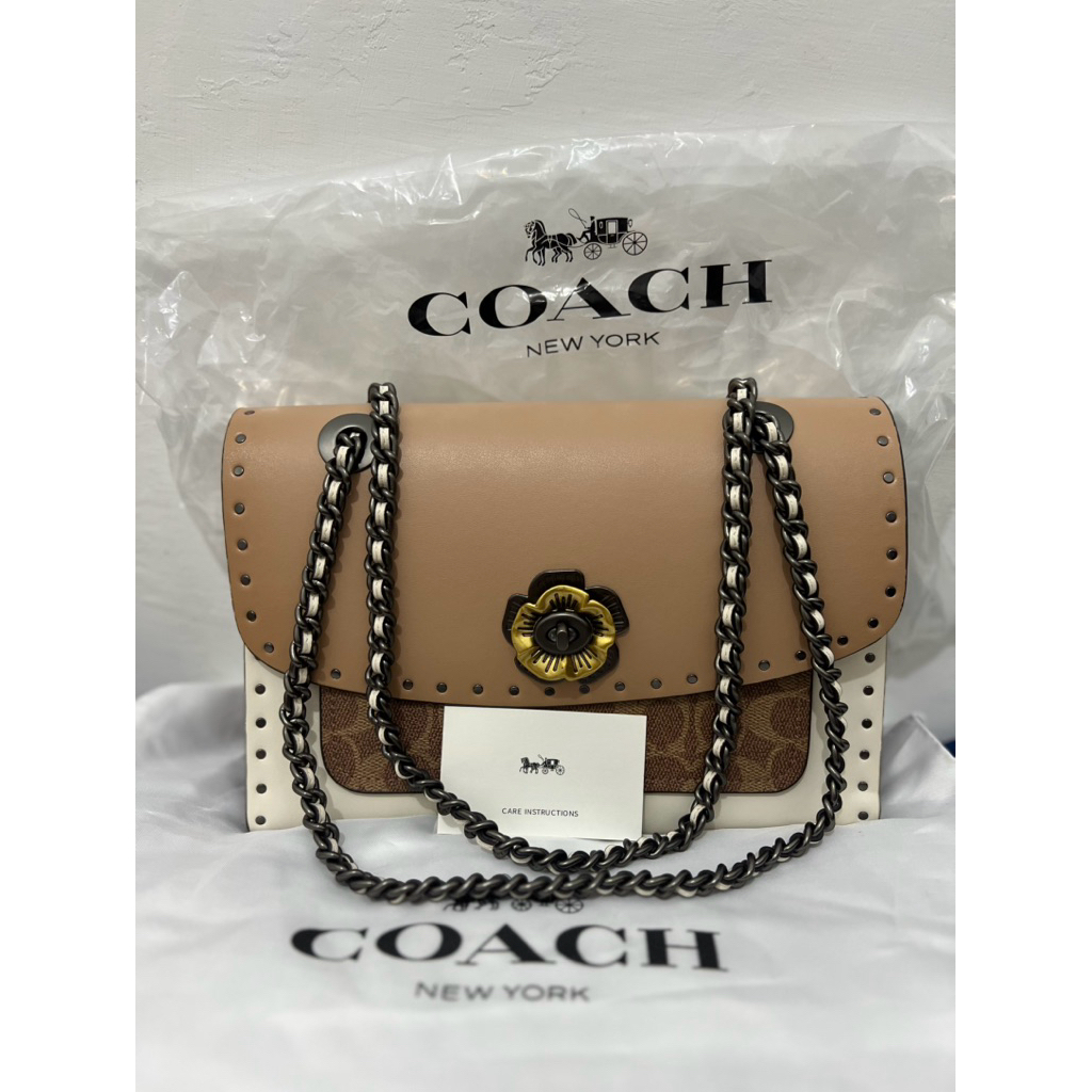 preloved tas coach black hardware