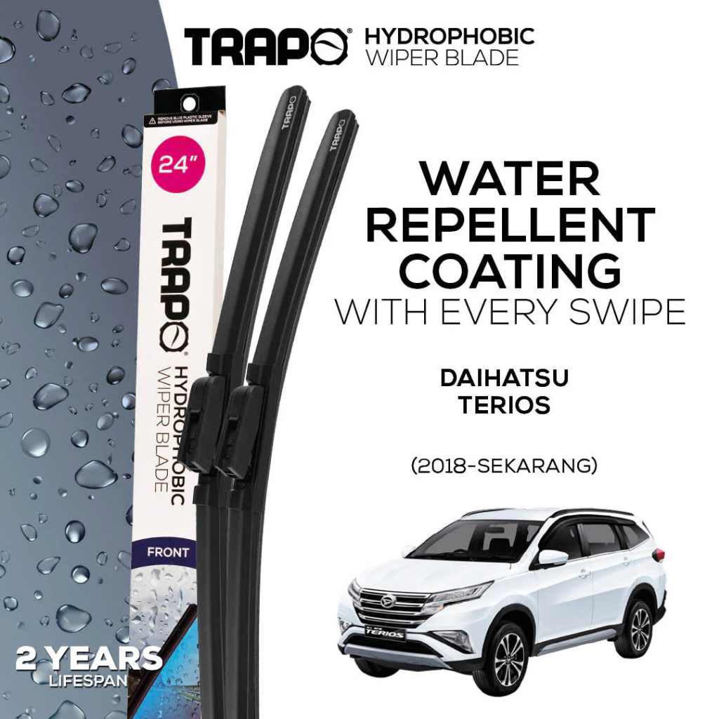 Trapo Hydrophobic Wiper Blade Daihatsu Terios (2018-Sekarang) Wiper Terios