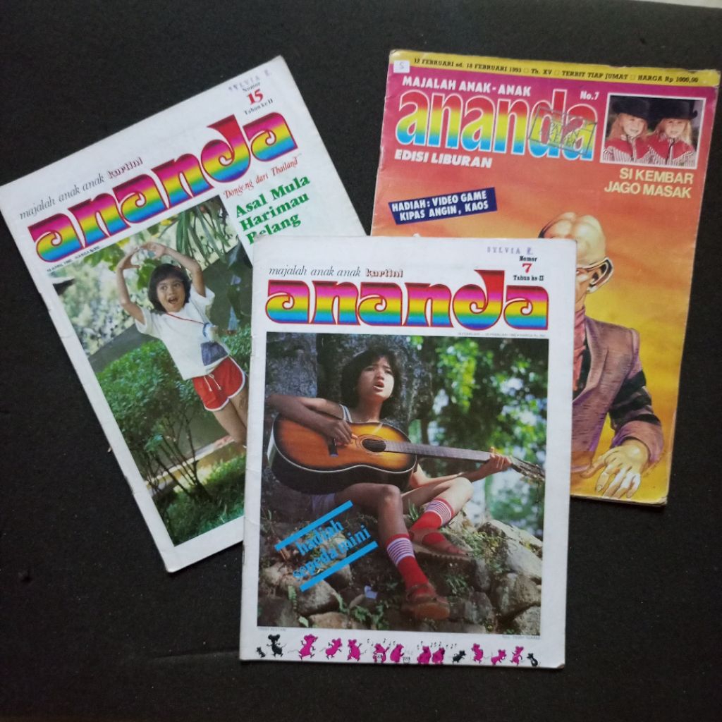 MAJALAH ANANDA || KOLEKSI MAJALAH LAWAS TAHUN 80AN | MAJALAH ANAK-ANAK KARTINI