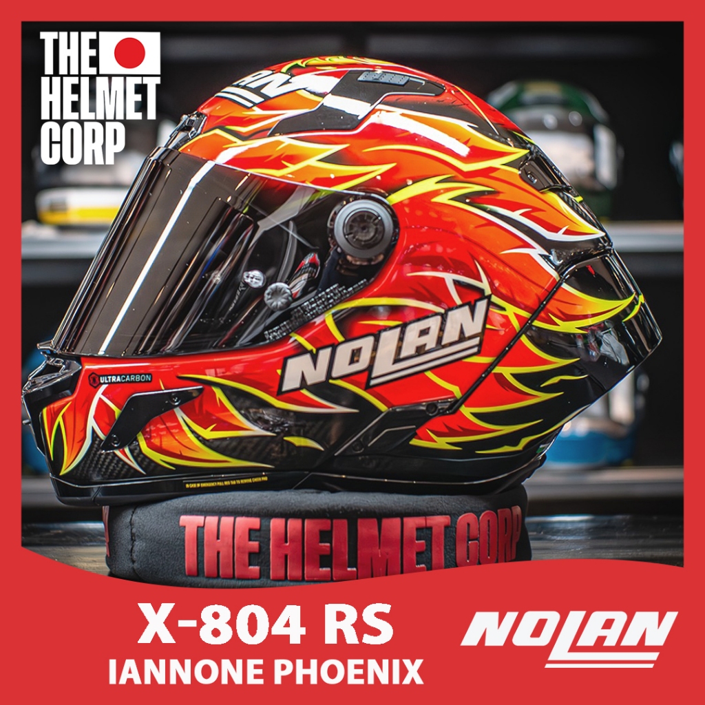 HELM NOLAN X804RS IANNONE PHOENIX ULTRA CARBON FULL FACE HELMET ORIGINAL HELM CARBON
