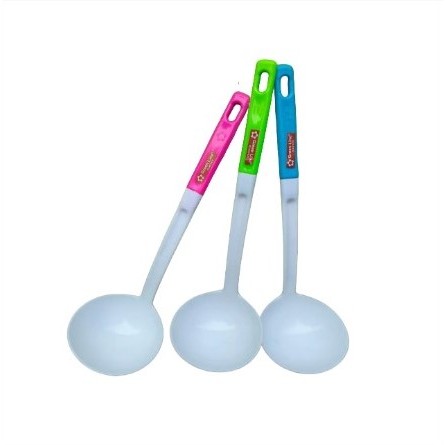 3pcs Irus Sendok Sayur Green Line Centong Sayur Plastik Erus Plastik Serbaguna