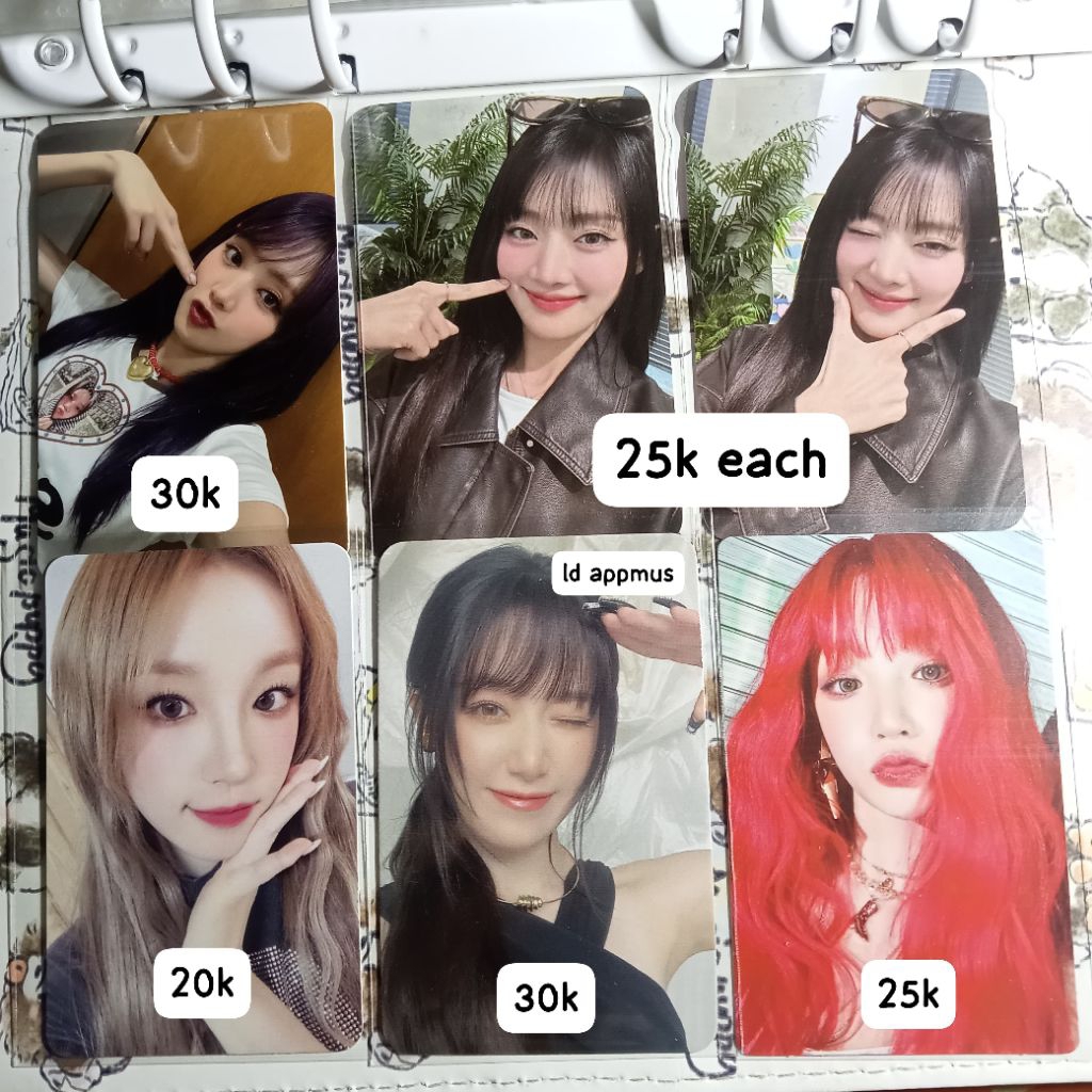 photocard pc official (G)-IDLE I-DLE miyeon, minnie, soojin, soyeon, yuqi, shuhua