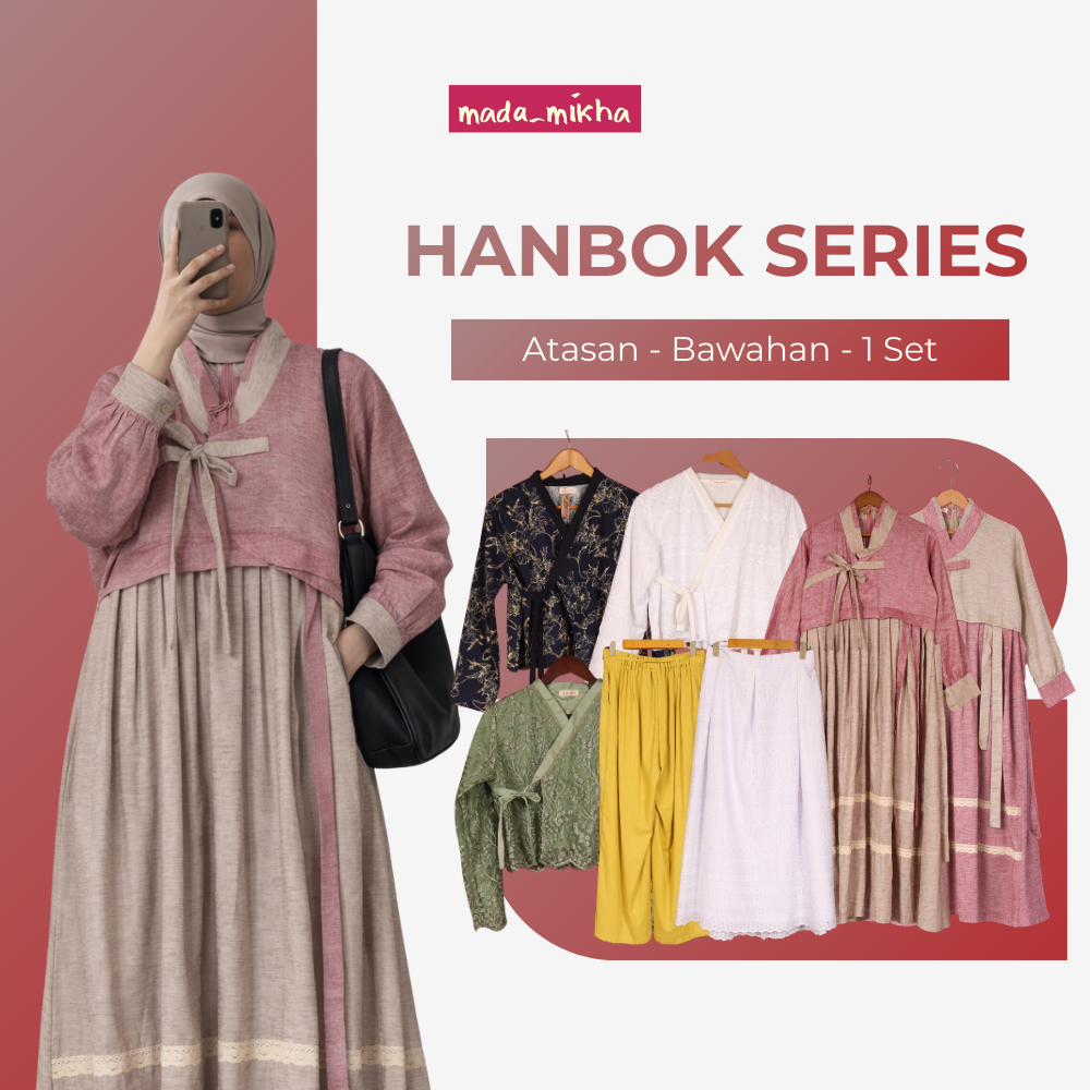 Mada Mikha | Mini Hanbok Sackdress Gamis Tradisional dengan Sentuhan Modern Desain Unik dan Nyaman u