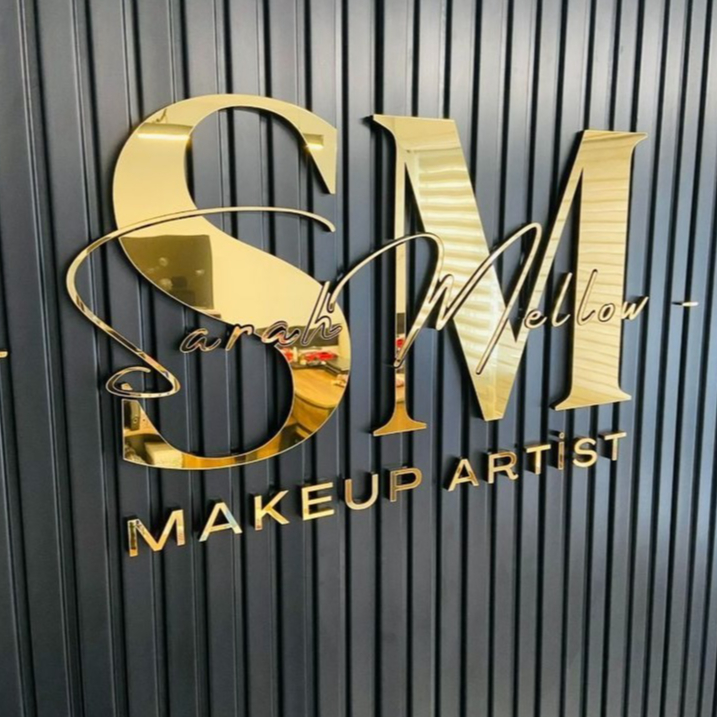 tulisan huruf angka Huruf Timbul Akrilik GOLD + Spon 1cm Custom Hiasan Dinding Dekorasi Papan Nama T