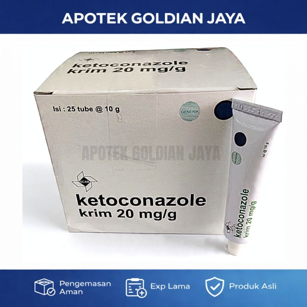 [ 25 Tube ] Ketoconazole Krim Box - Mengatasi infeksi Akibat Jamur ORIGINAL