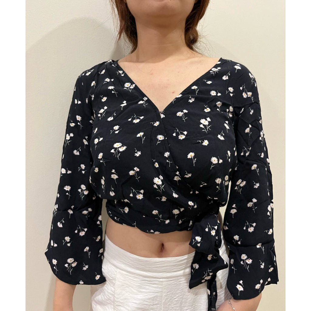 Blouse Motif Bunga Sifon