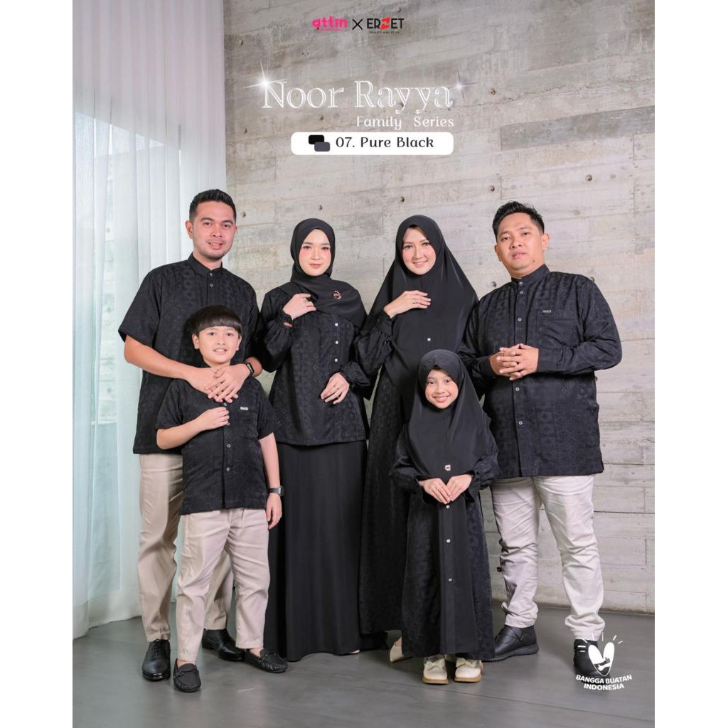 07 PURE BLACK - SARIMBIT NOOR RAYYA BY ATTIN HIJAB - SARIMBIT ATTIN 2026