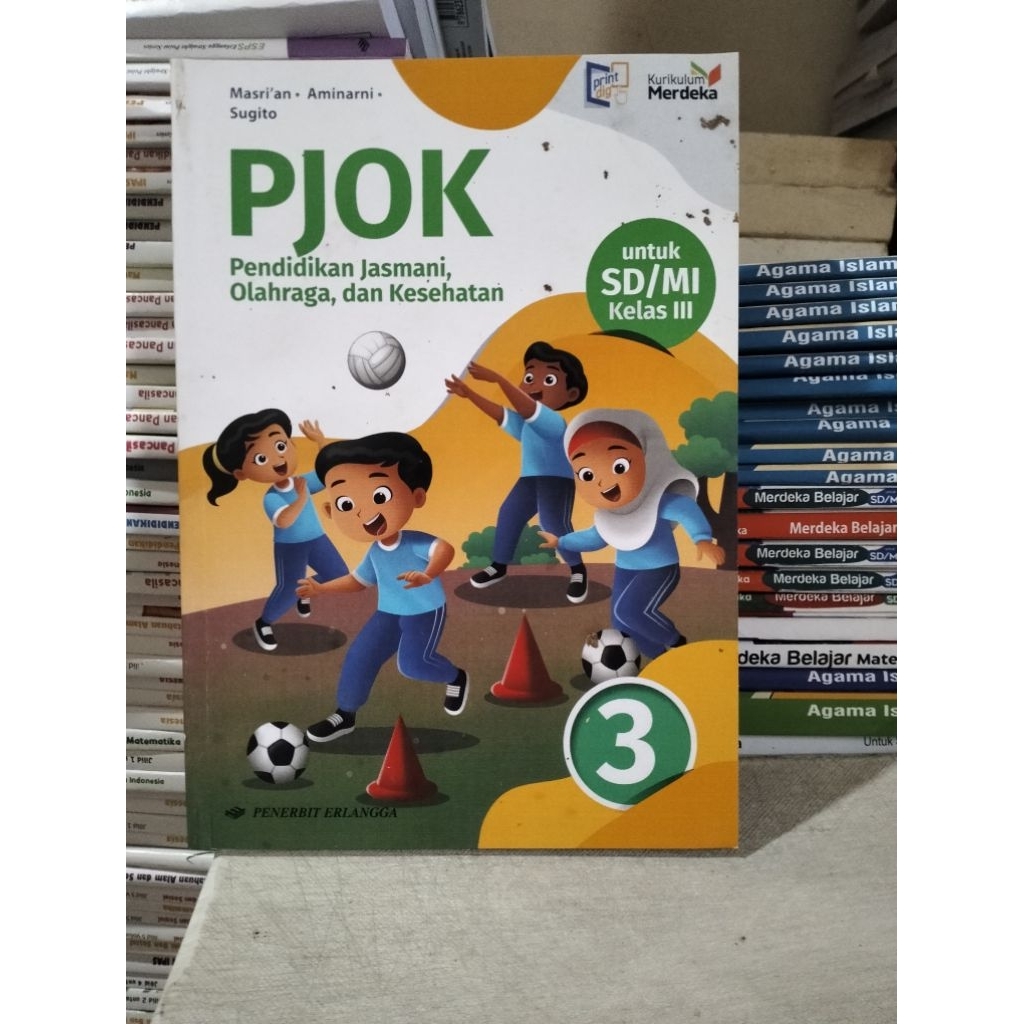 buku PJOK kelas 3 SD Erlangga