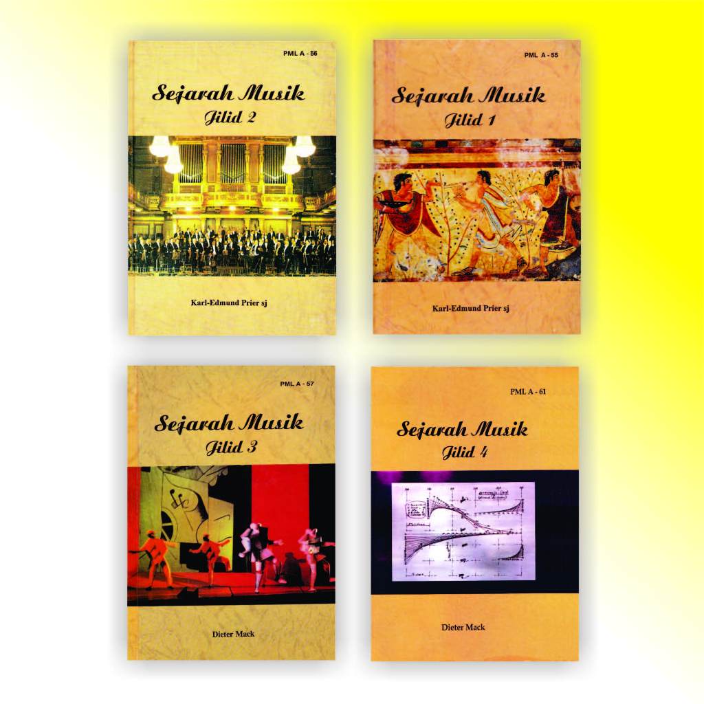 #Edisi Hemat Buku Bundling 4 Buku Sejarah Musik 1/2/3/&4 Buku Edukasi Musik Zaman Kuno hingga Romant