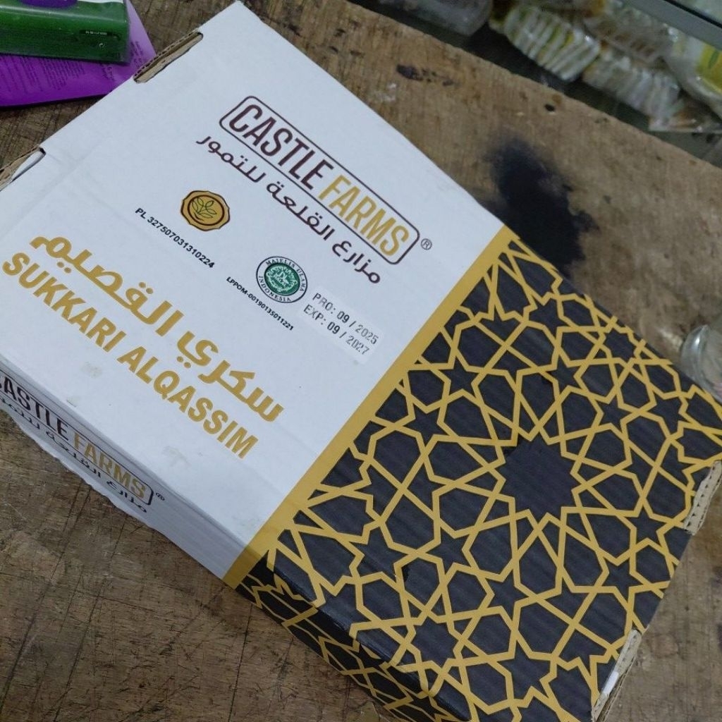 Kurma Sukari Sukkari 3Kg Castle Farms Premium Organik