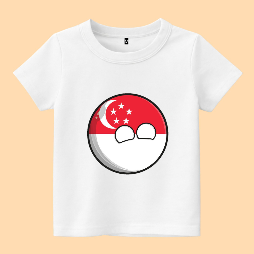 Baju kaos anak country balls Singapore ball