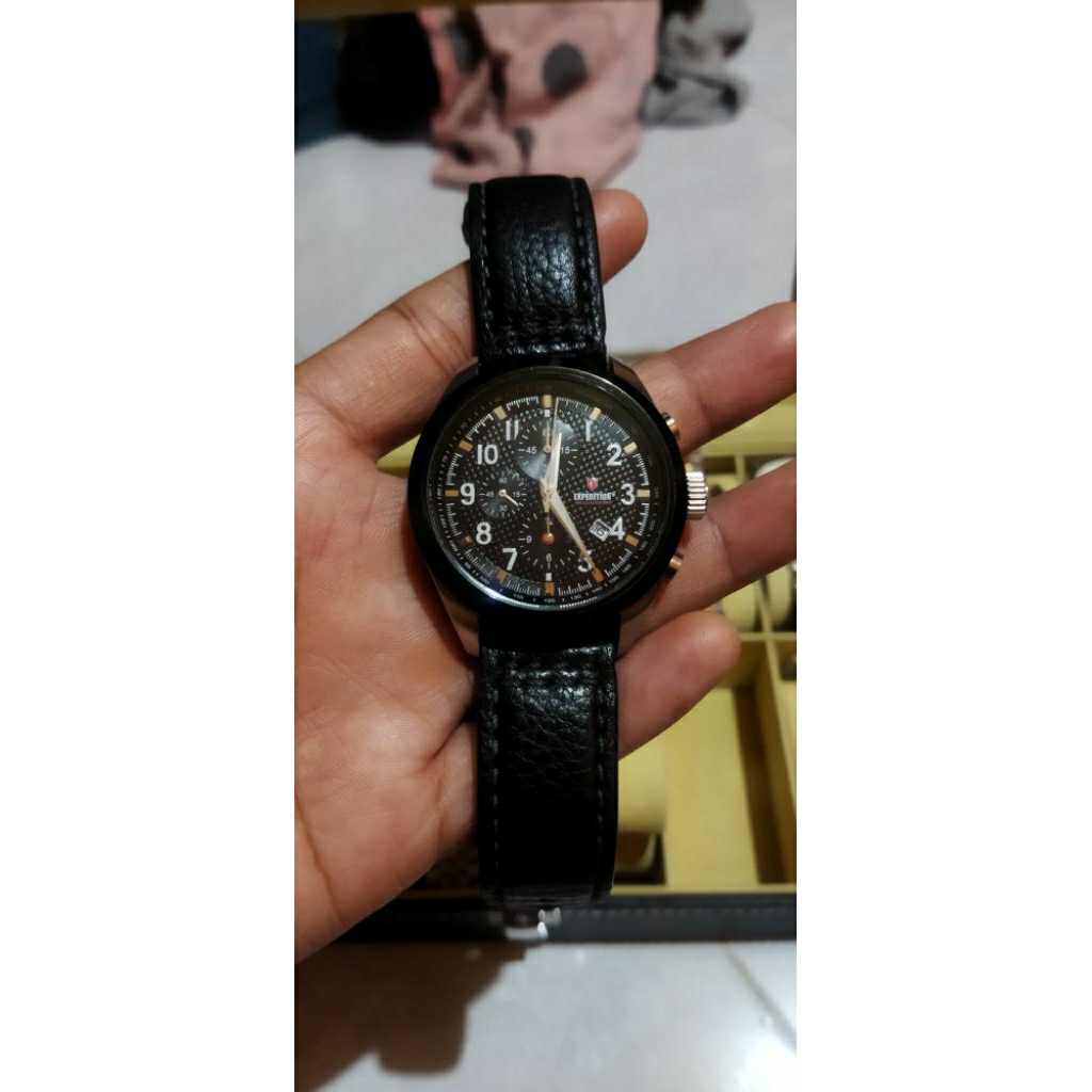 Jam Tangan Expedition Kulit Original Machine Miyota Japan