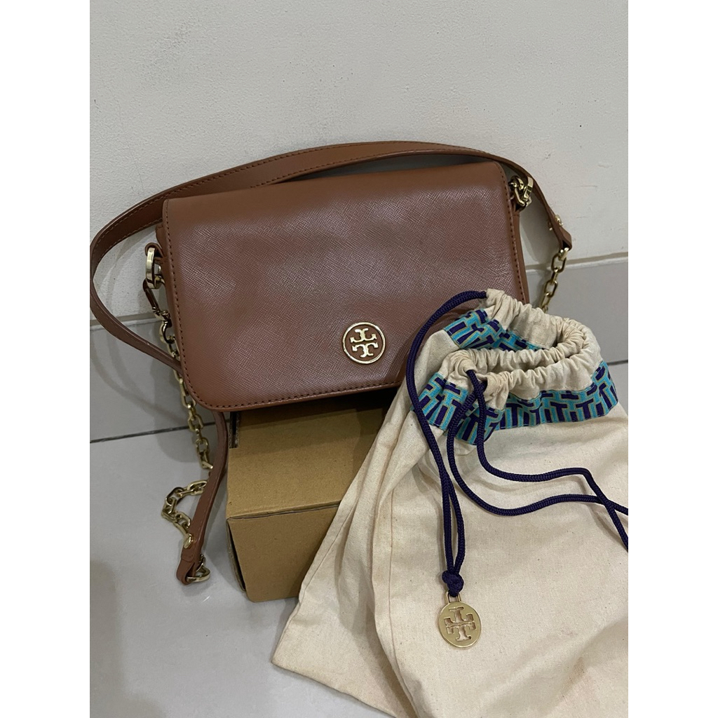 Tas Tory Burch Clutch Sling Bag preloved ASLI
