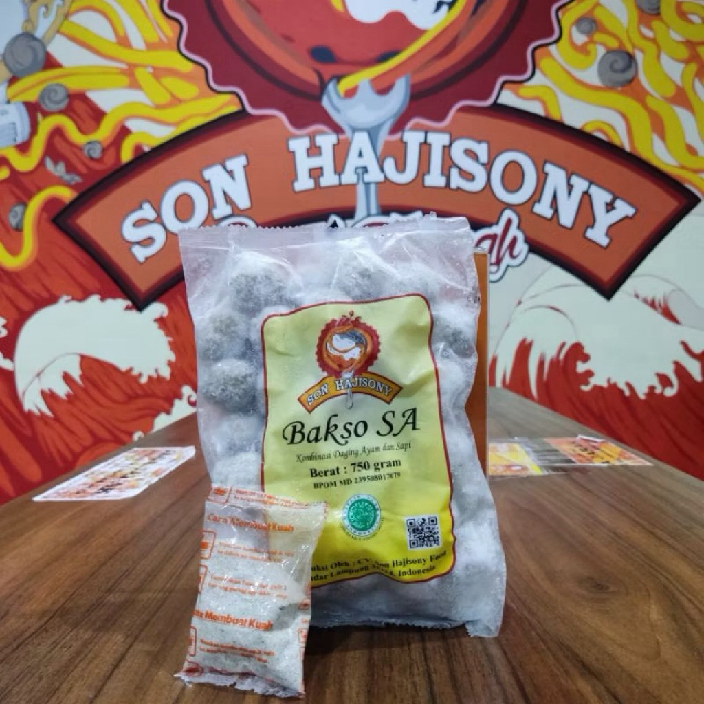 Bakso Sapi Ayam Sony / Son Hajisony Lampung + Bumbu