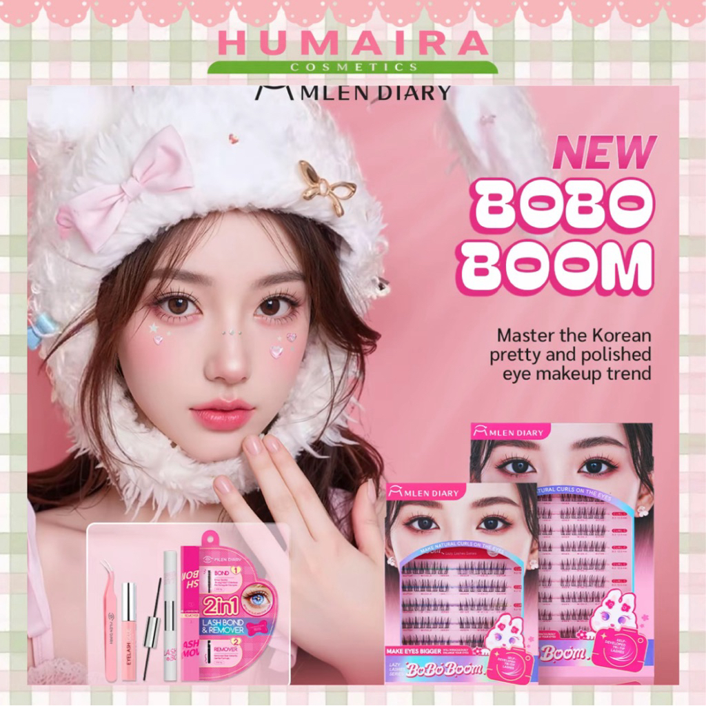 MLEN DIARY Bobo Boom Bling Baby Eyelash Fake Lash Lashes Big & Small