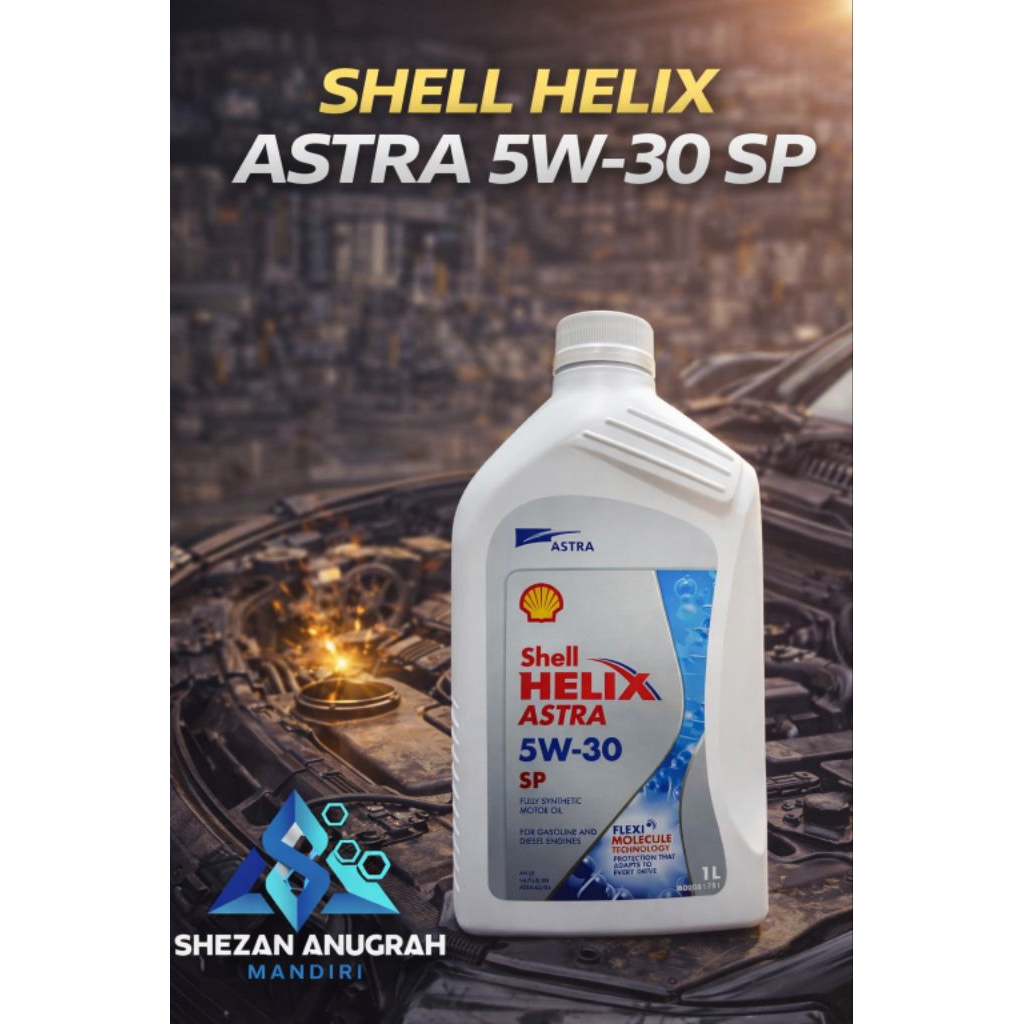 Shell Helix Astra 5W-30 SP 1L Oli Mobil Full Synthetic Asli – Bikin Mesin Lebih Awet
