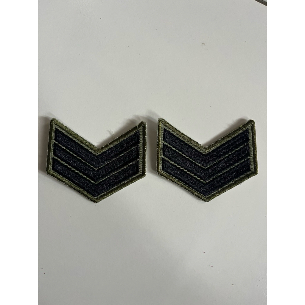 Atribut bordir PDL TNI AD pangkat satuan