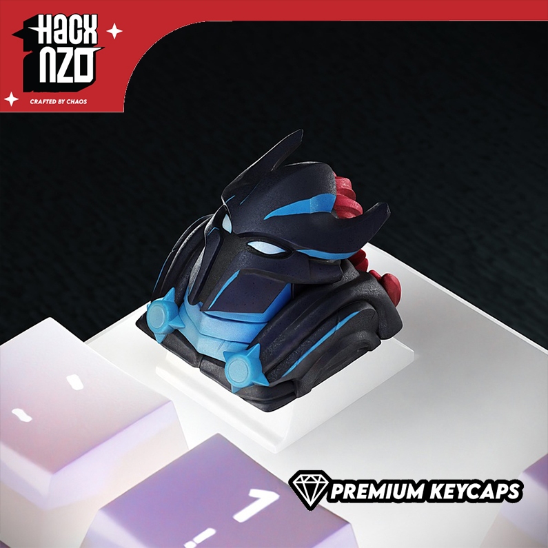 Keycaps Igris Solo Leveling Black & Red | Custom Artisan Handmade Resin