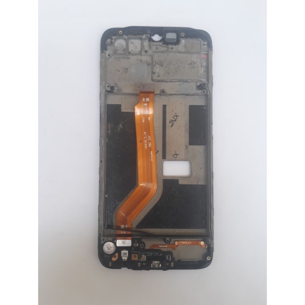 FRAME TATAKAN LCD+PART OPPO A12 BEKAS ORI COPOTAN