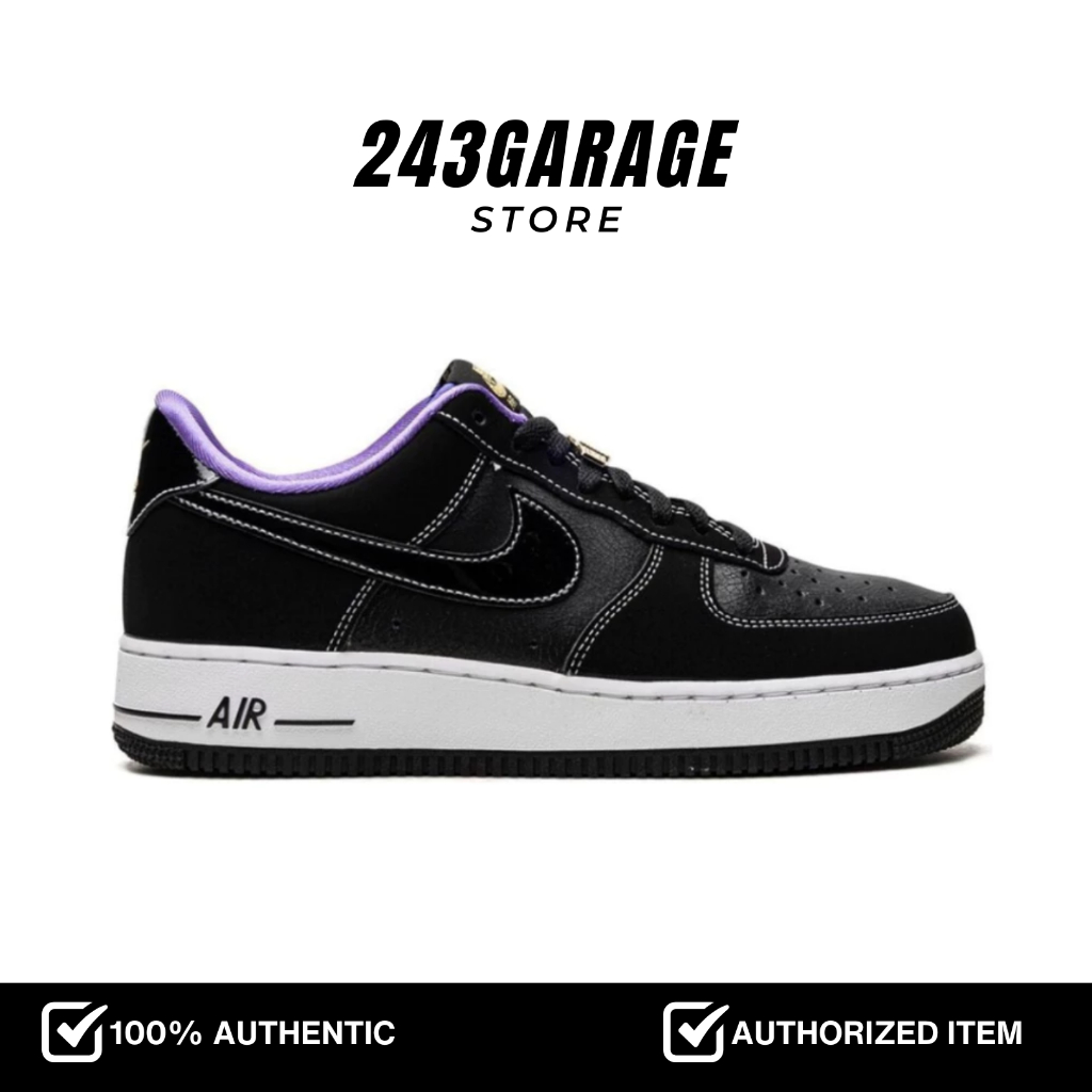 Nike Air Force 1 '07 World Champ Black Purple Sneakers Resmi