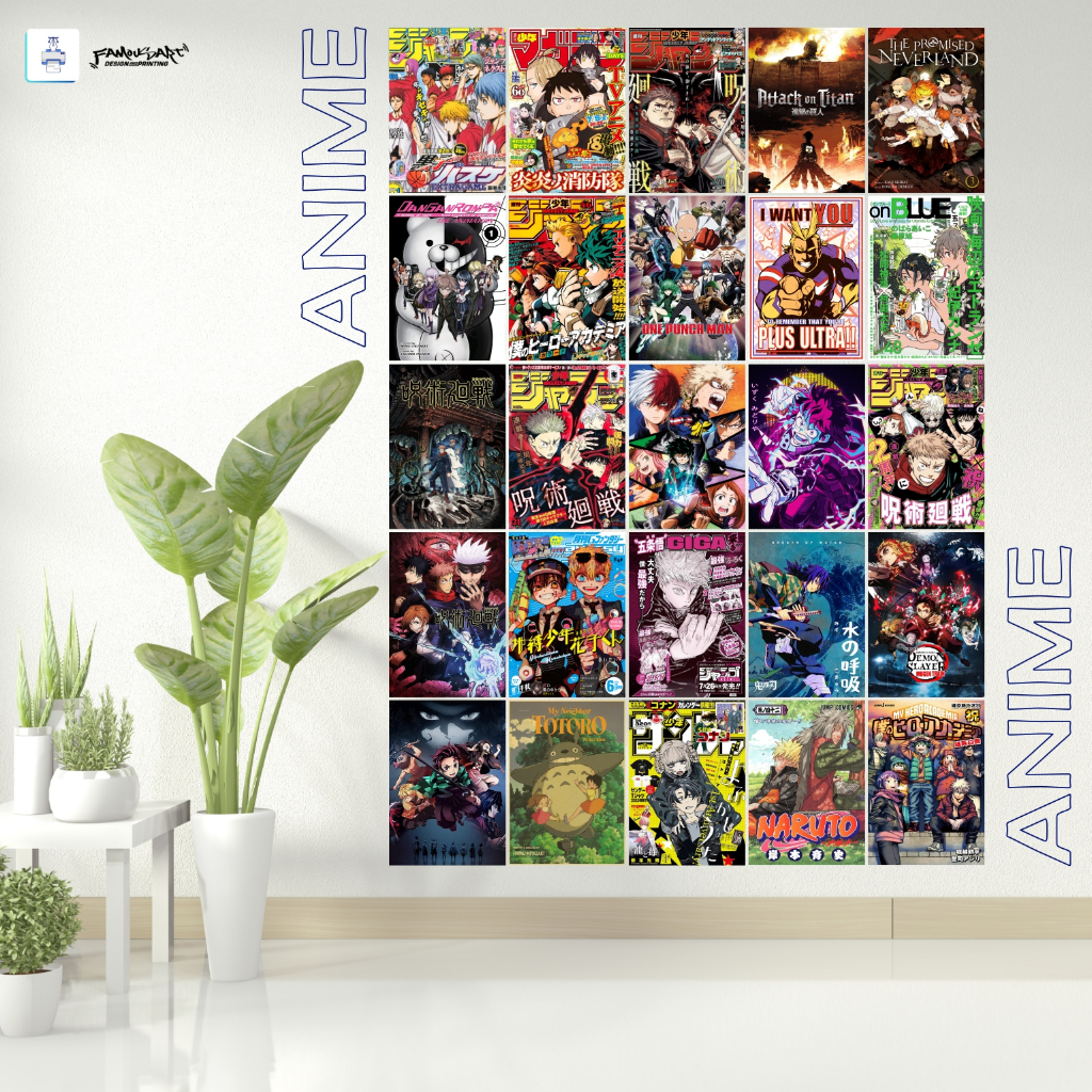 PAJANGAN DINDING POSTER AESTHETIC POSTER CUSTOM CETAK POSTER KAMAR POSTER PAJANGAN DINDING (Paket B)