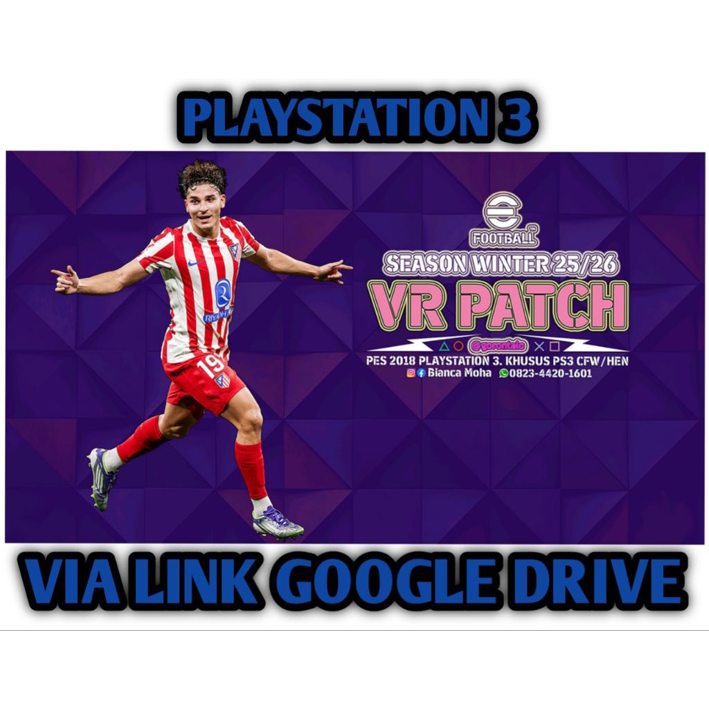 Game Bola PS3 eFootball VR PATCH