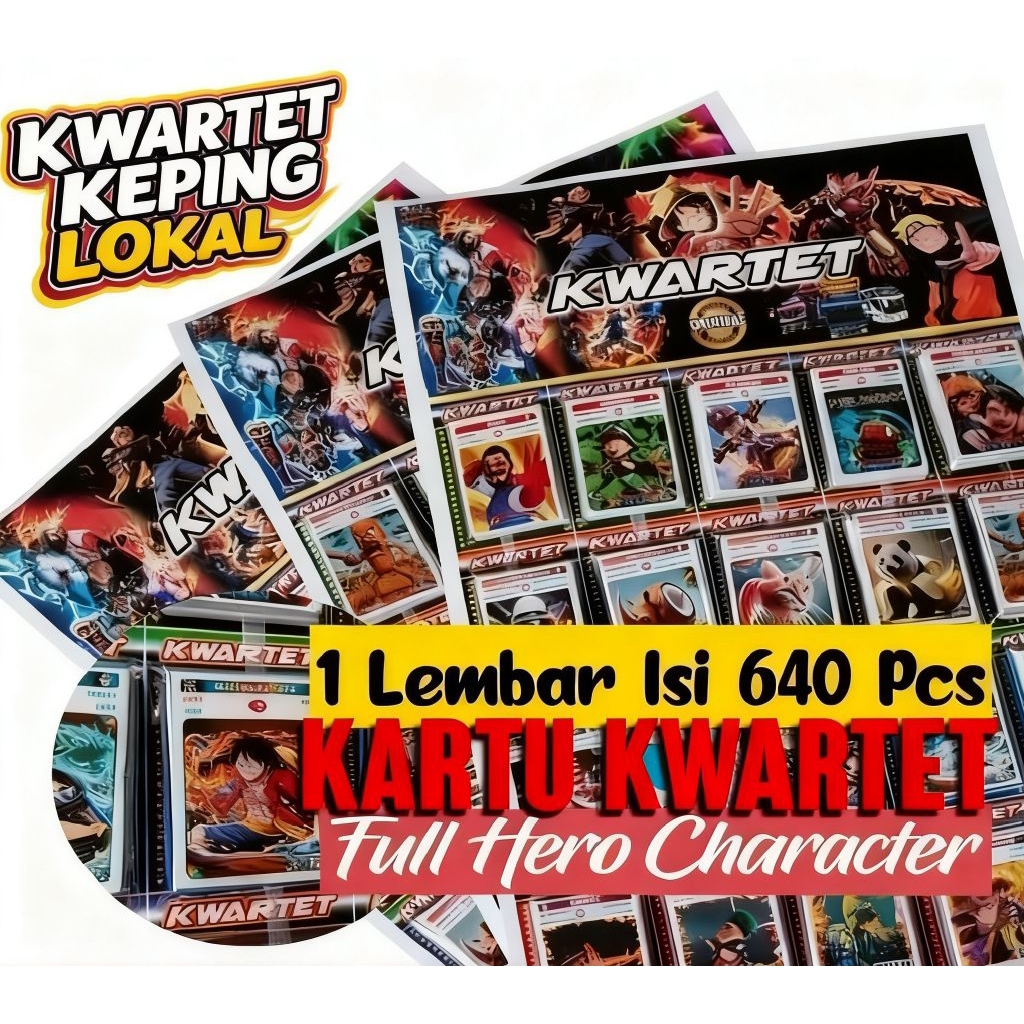 MAINAN KARTU GAMBARAN KWARTET LOKAL JUMBO KEPING GAMBARAN KARTU MAINAN KWARTET GAMBARAN MAINAN UMBUL