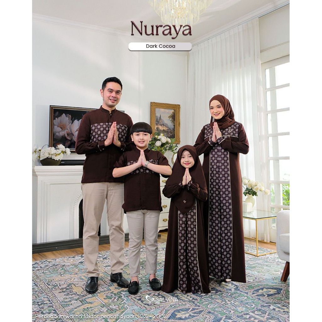 DARK COCOA - SARIMBIT NURAYA SERIES BY SALVINA HIJAB - SARIMBIT SALVINA HIJAB 2026