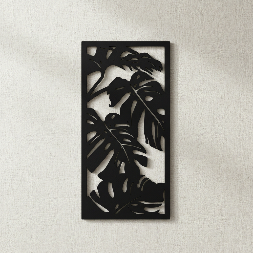 Hiasan Dinding Laser Cutting MDF Siluet Estetik