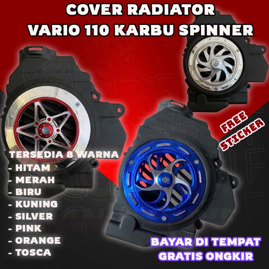 Cover Radiator Vario 110 Karbu Spinner Cover Radiator Vario Karbu Spinner Tutup Radiator Vario Karbu