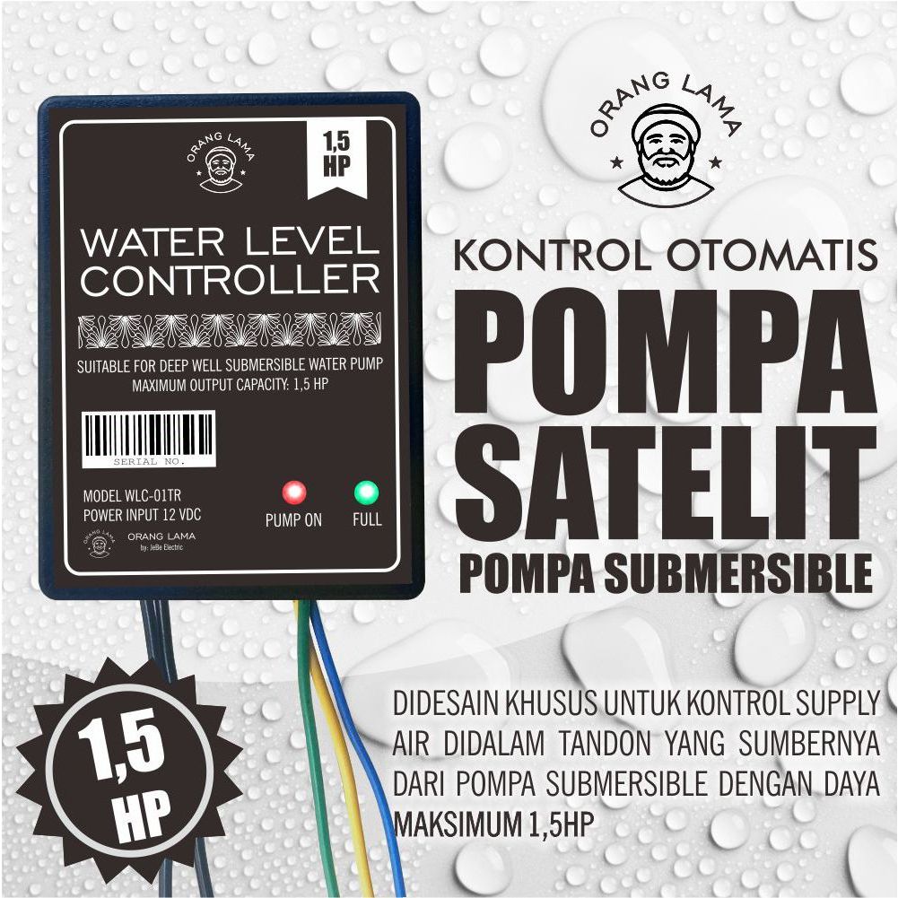 Alat Otomatis air tandon pompa air sibel satelit 1,5 HP