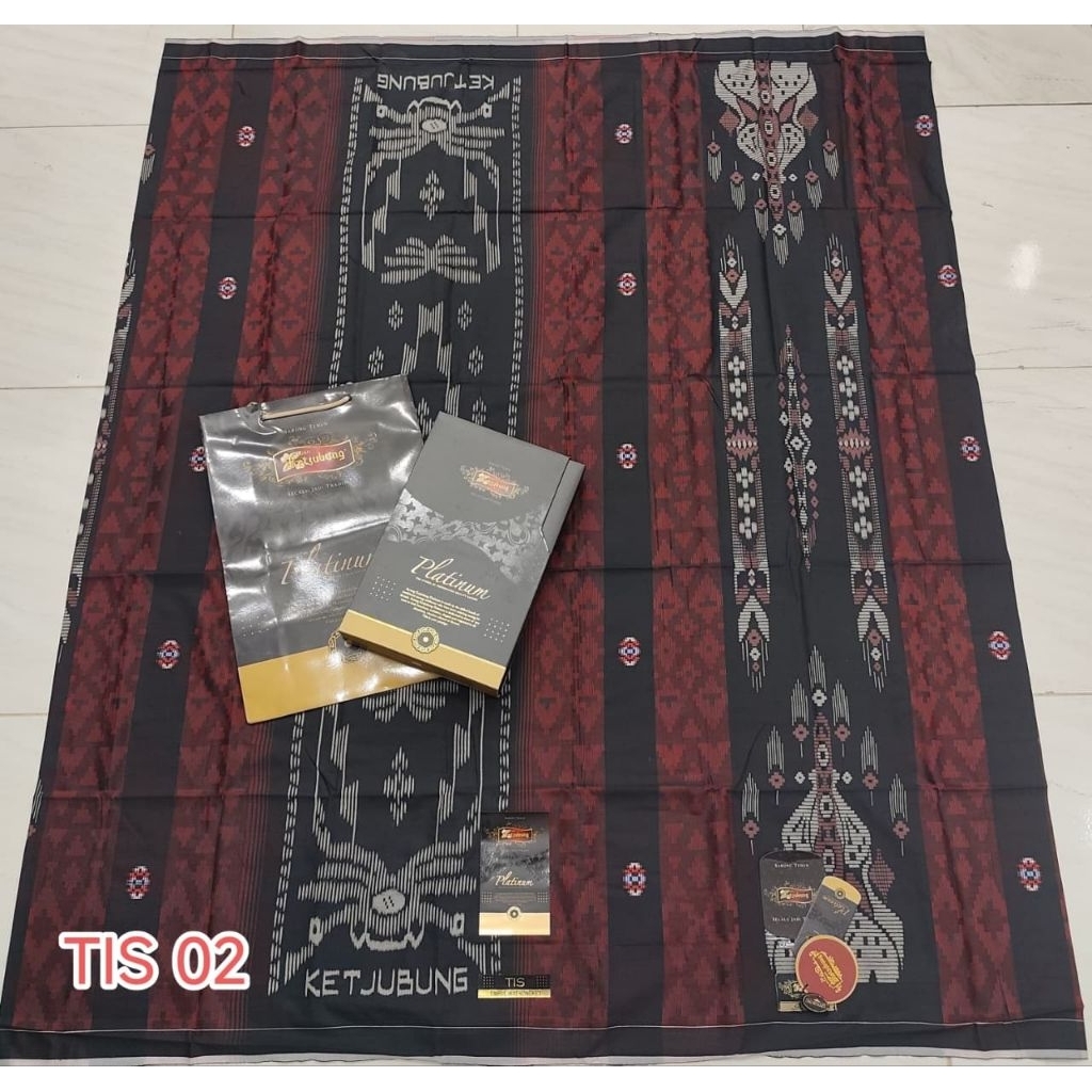 SARUNG KETJUBUNG PLATINUM TIS MESRES RED