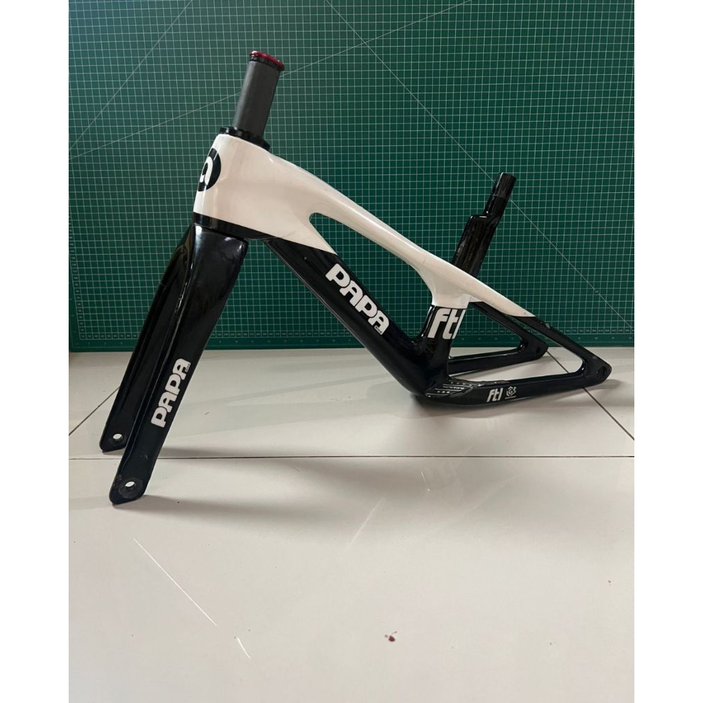 frame carbon sepeda pushbike papabike ftl