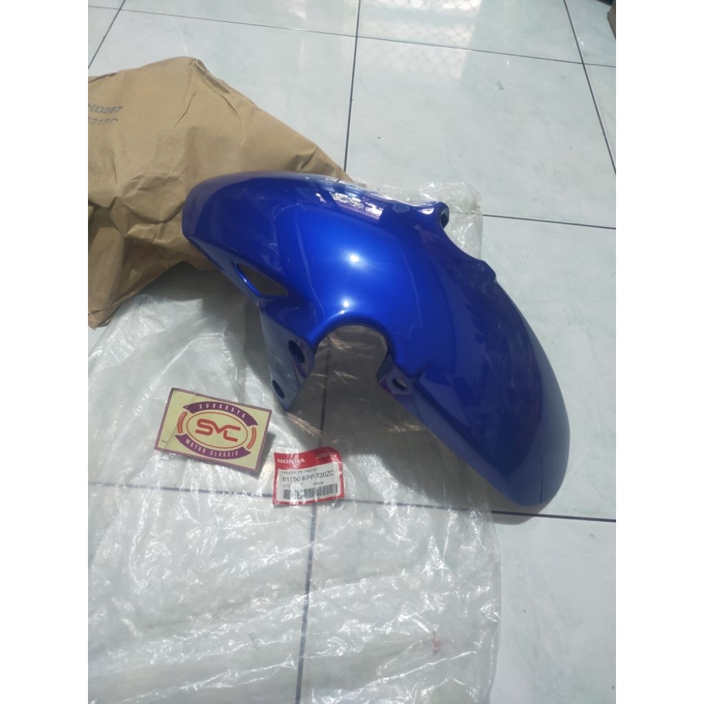 spakbor slebor depan FENDER Fr biru CBR 150R CBR 250R CBU ORI AHM Thailand 61100-KPP-T00ZC