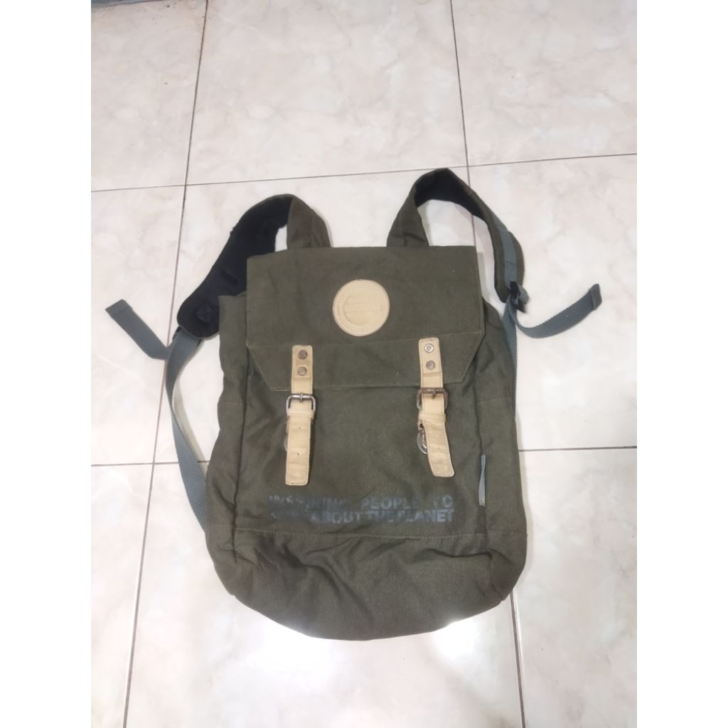 Ransel bag natgeo hijau army