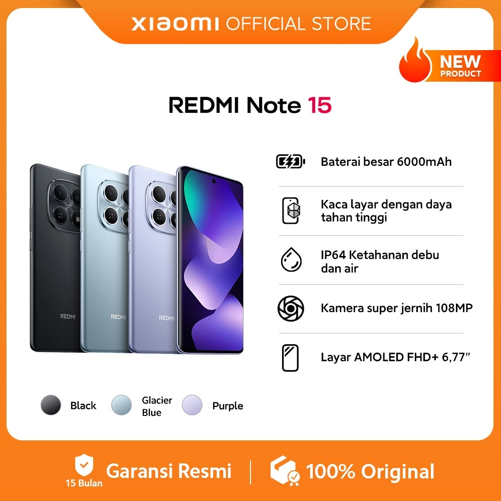 Redmi Note 15 New BNIB Ram 6/128 GB