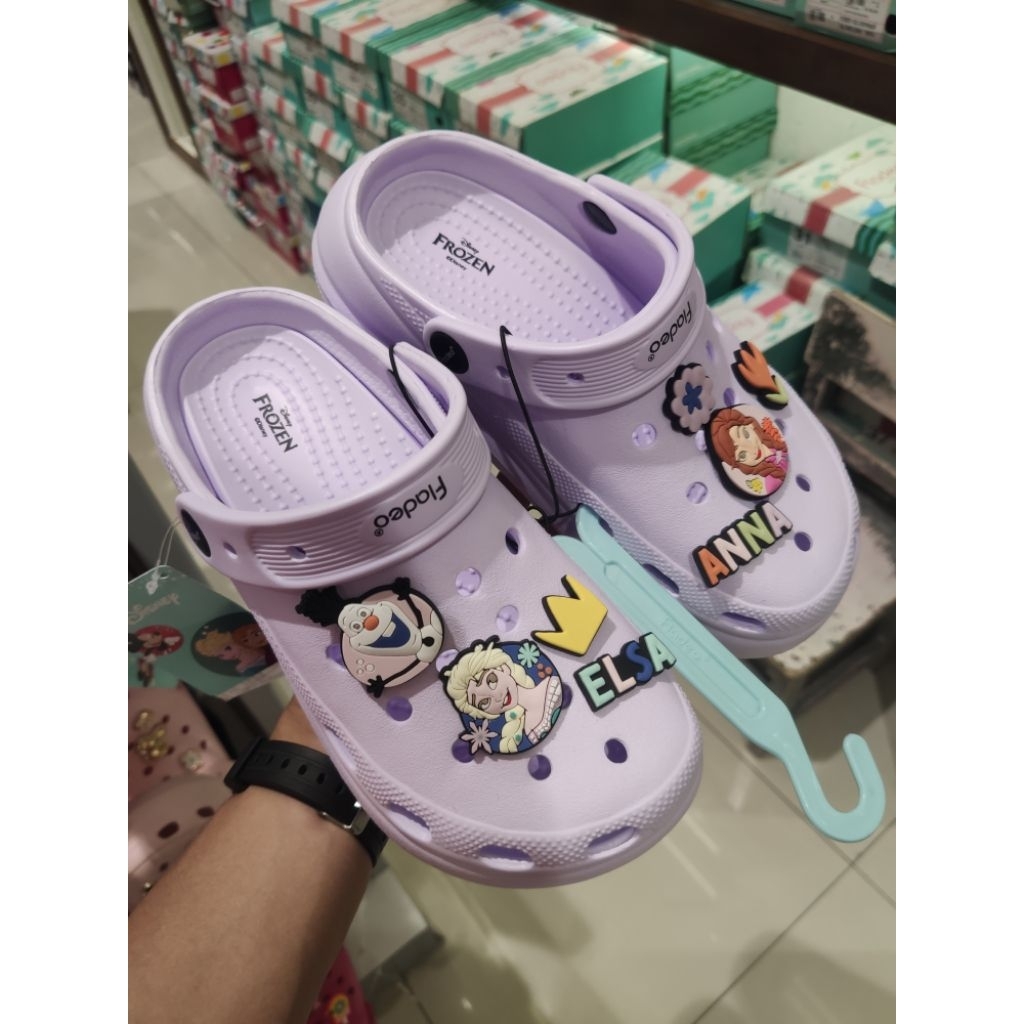 FLADEO KIDS Sepatu Sandal Crocs Anak Perempuan Anti Slip & Simple Size 31 - 35 By MATAHARI STORE