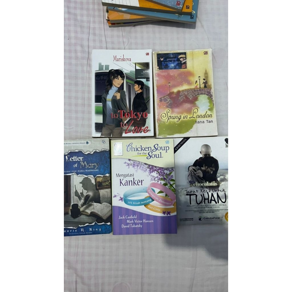 preloved novel metropop, chicken soup, dll