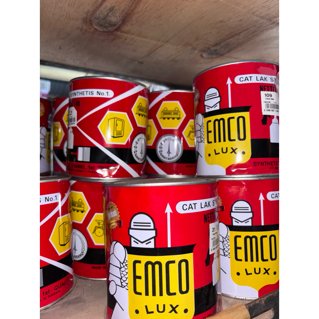 Emco Lux Cat kayu dan besi 500gr - Warna Bintang (Gelap)