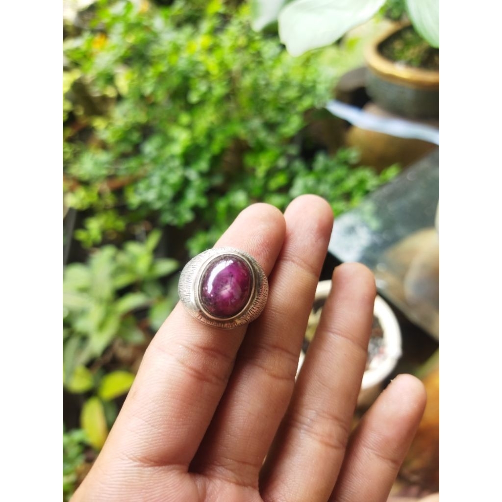 Ruby ster Ring Perak