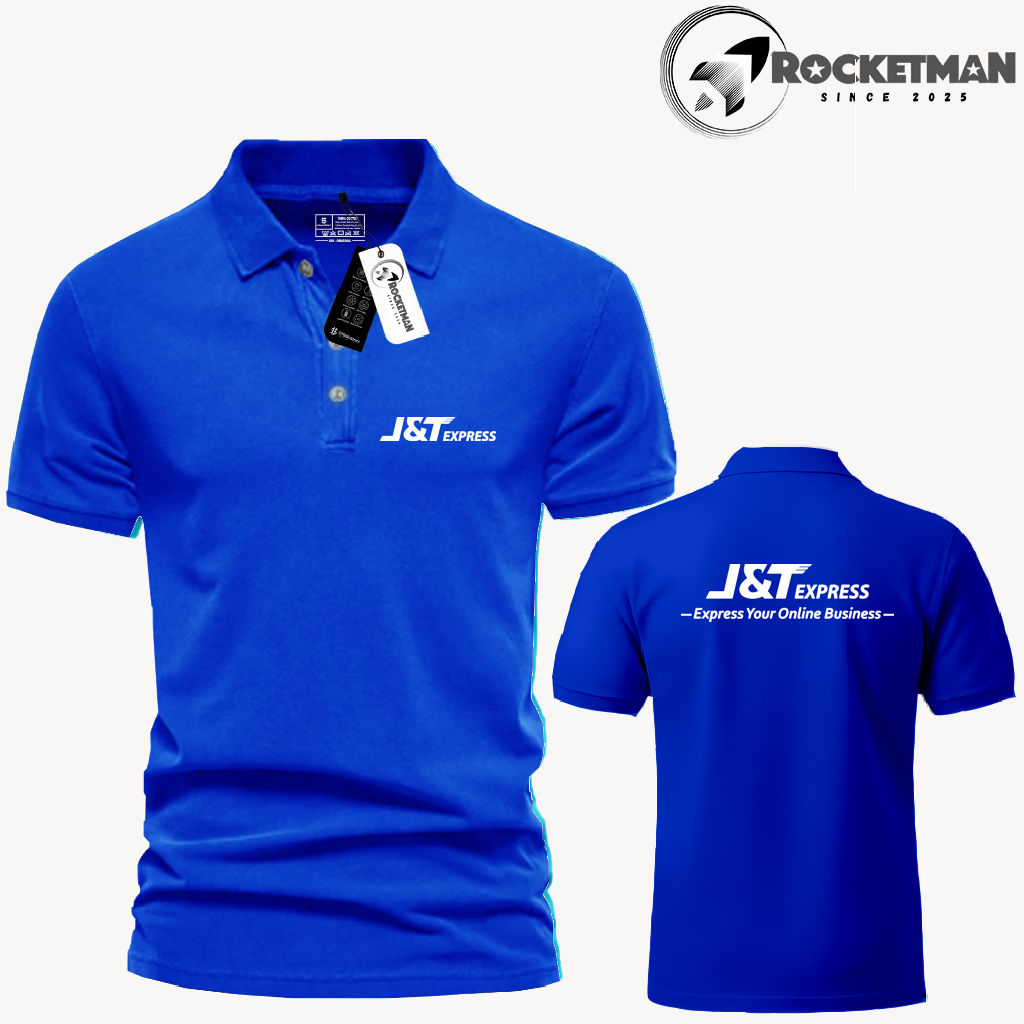 Poloshirt Pendek JNT-Express Premium Baju Kerah Pria Wanita Dewasa Seragam Cewek Cowok Import Murah Pakwa Distro