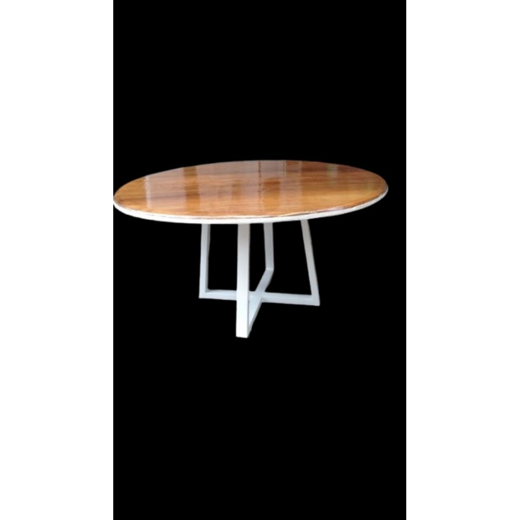 meja makan /dining table kayu jati perhutani TPK blora tua