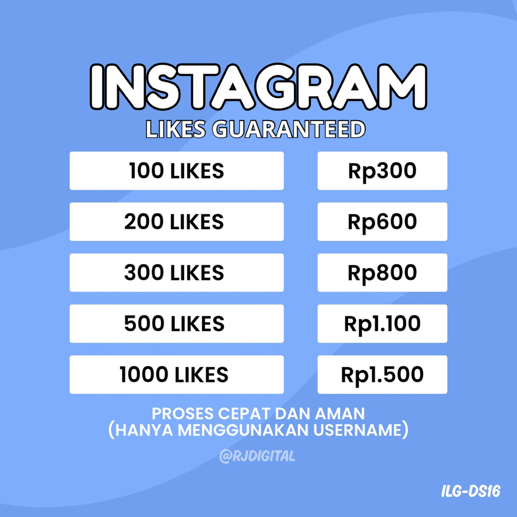 1K INSTAGRAM LIKES WORLDWIDE BERGARANSI | INSTAGRAM LIKES NON DROP | INSTAGRAM LIKES HIGH QUALITY