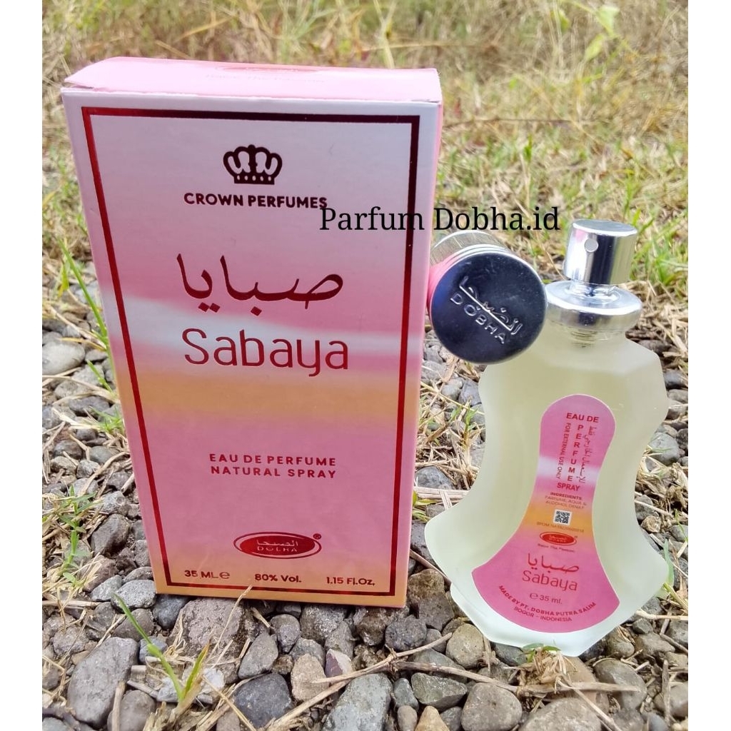 Parfum Dobha Original 35ml aroma Sabaya - kemasan spray - minyak wangi sholat ibadah kajian pengajia